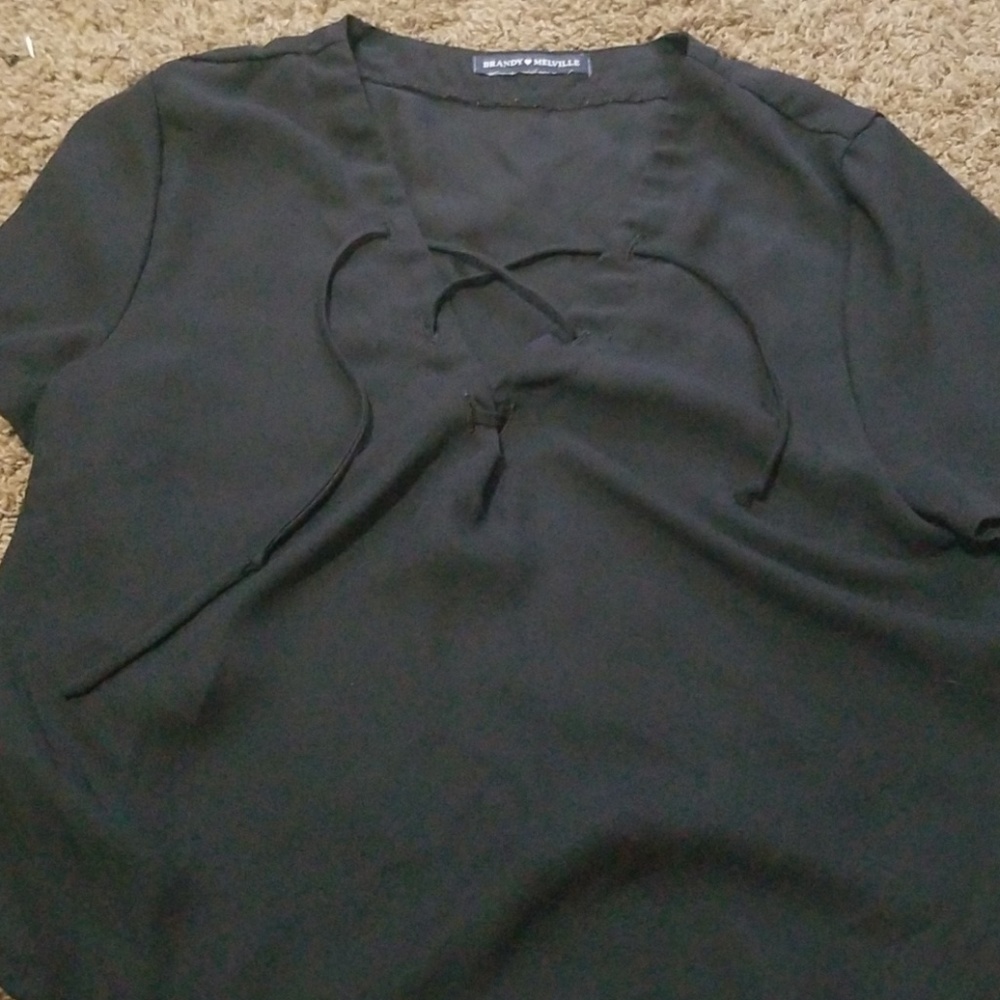 Brandy Melville Tie Front Top